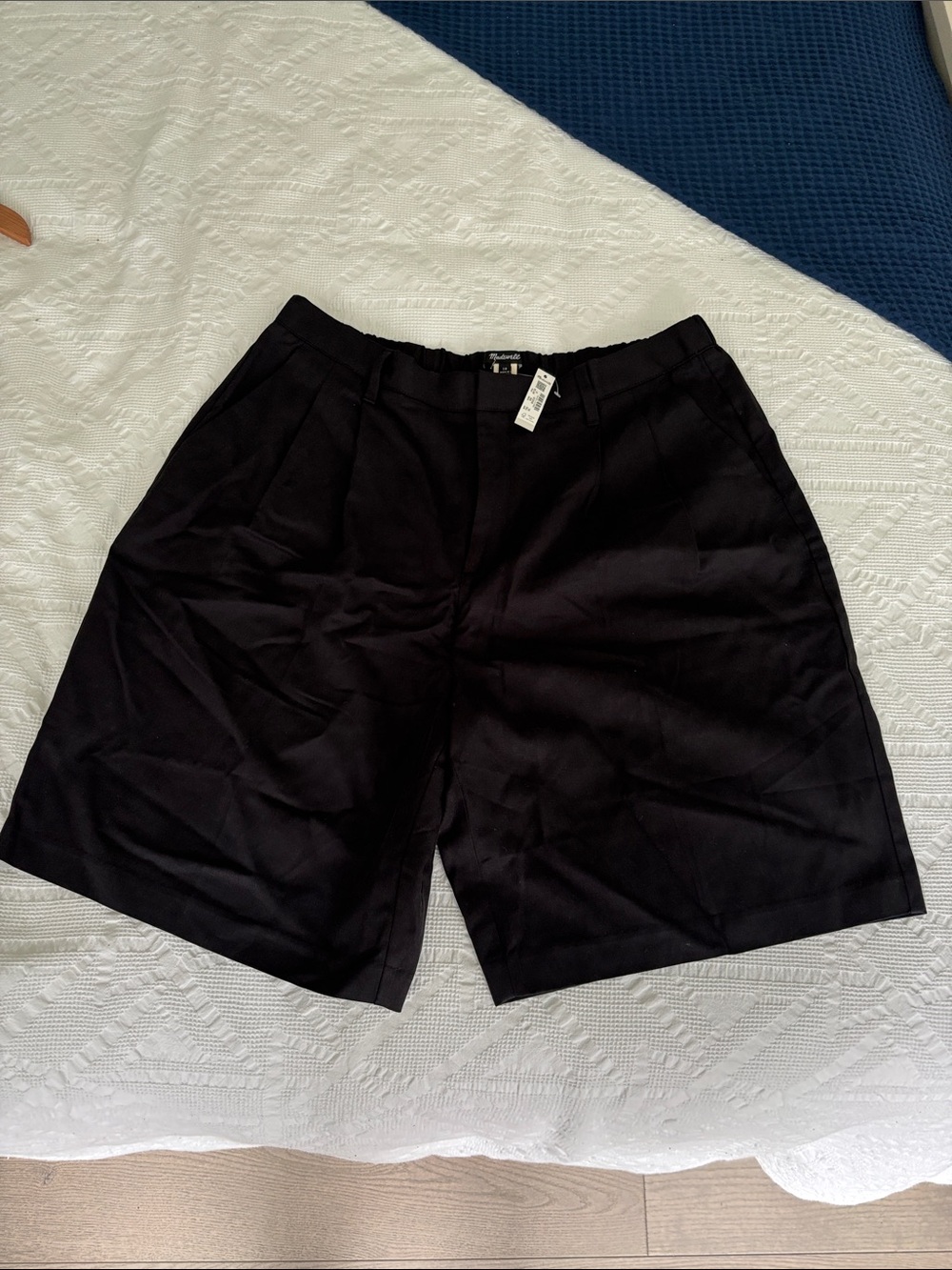 Madewell Black Relaxed Tailored Shorts